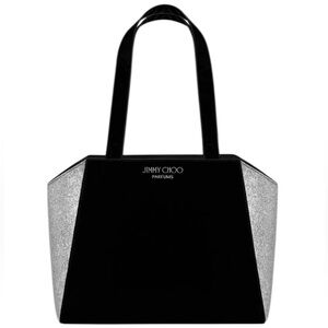 Jimmy Choo Parfums Black Velvet Silver Glitter Tote